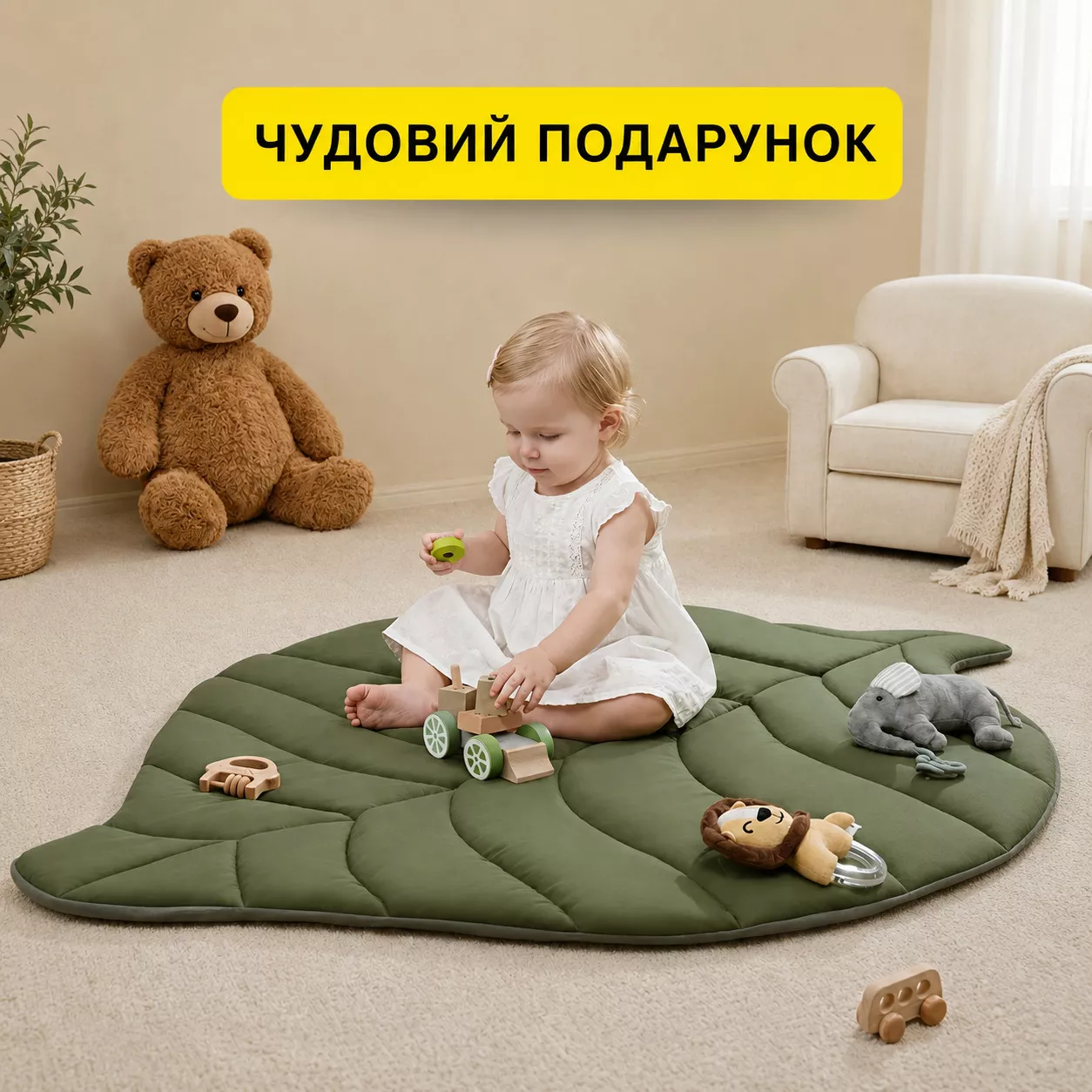 Детский развивающий коврик как отличный подарок для малыша