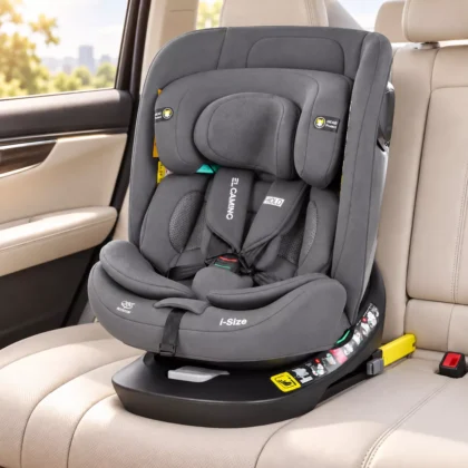 Дитяче автокрісло в автомобіль 40–150 см ISOFIX 360° i-Size R129 — Сірий, HH-1188-GR